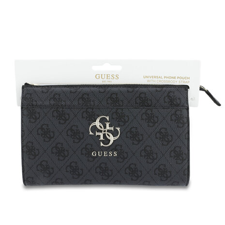 Guess Guess PU Leather Phone Pouch - Big 4G Logo - Black