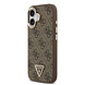 Guess Guess iPhone 17 Back cover case - MagSafe - 4G Triangle Logo - Gold Edge - Brown