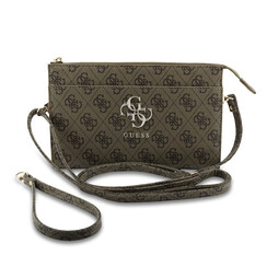 Guess PU Leather Phone Pouch - Big 4G Logo - Bruin