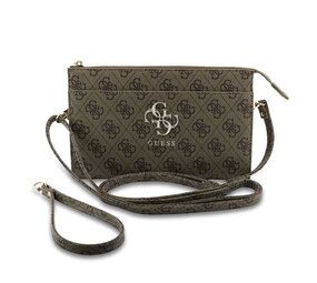 Guess Guess PU Leather Phone Pouch - Big 4G Logo - Brown