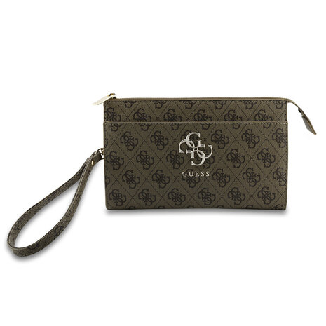 Guess Guess PU Leather Phone Pouch - Big 4G Logo - Bruin