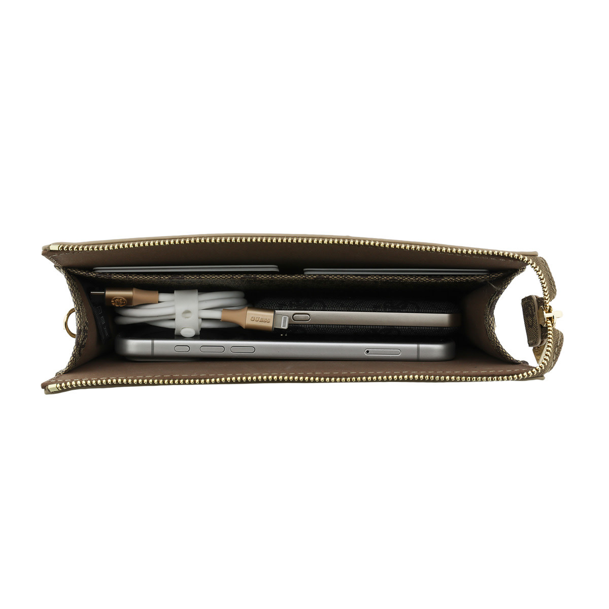 Guess Guess PU Leather Phone Pouch - Big 4G Logo - Bruin, foto 6 van 6