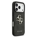 Guess Guess iPhone 17 Pro/iPhone 18 Pro Handyhülle 4G Perlenband Großes Metalllogo - Schwarz