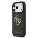 Guess Guess iPhone 17 Pro Back cover case - 4G With Pearl Strap - Big Metal Logo - Black