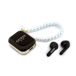 Guess Bluetooth Earbuds - TWS - Pearl Strap - Zwart
