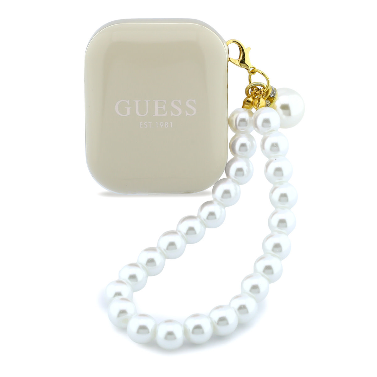 Guess Guess Bluetooth Earbuds - TWS - Pearl Strap - Beige, foto 2 van 4