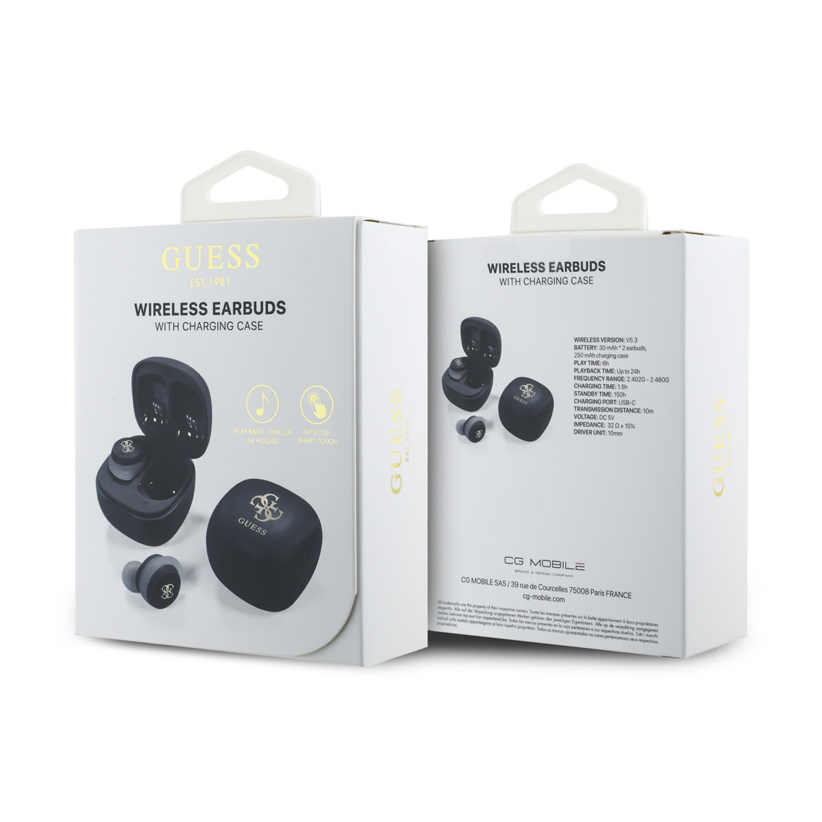 Guess Guess Bluetooth Earbuds - Mini - TWS - Big 4G Logo - Zwart, foto 6 van 6