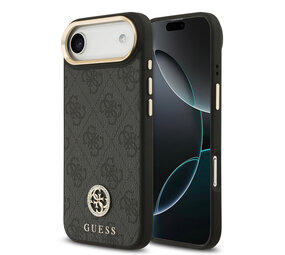 Guess Guess iPhone 17 Air Backcover hoesje - MagSafe - 4G Strass Logo - Zwart Guess Guess iPhone 17 Air Backcover hoesje - MagSafe - 4G Strass Logo - Zwart