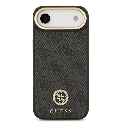 Guess Guess iPhone 17 Air Back cover case - MagSafe - 4G Strass Logo - Black