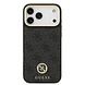 Guess Guess iPhone 17 Pro Max Backcover hoesje - MagSafe - 4G Strass Logo - Gold Edge - Zwart