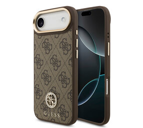 Guess Guess iPhone 17 Air Back cover coque - MagSafe - 4G Strass Logo - Marron Guess Guess iPhone 17 Air Back cover coque - MagSafe - 4G Strass Logo - Marron