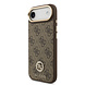 Guess Guess iPhone 17 Air Backcover hoesje - MagSafe - 4G Strass Logo - Bruin Guess Guess iPhone 17 Air Backcover hoesje - MagSafe - 4G Strass Logo - Bruin
