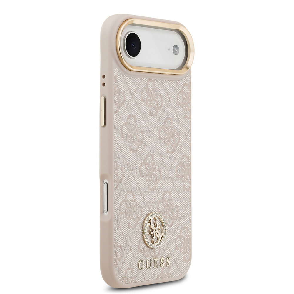 Guess Guess iPhone 17 Air Back cover case - MagSafe - 4G Strass Logo - Pink Guess Guess iPhone 17 Air Back cover case - MagSafe - 4G Strass Logo - Pink