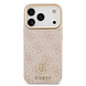 Guess Guess iPhone 17 Pro Back cover coque - MagSafe - 4G Strass Logo - Gold Edge - Rose