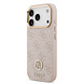 Guess Guess iPhone 17 Pro Back cover coque - MagSafe - 4G Strass Logo - Gold Edge - Rose