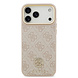 Guess Guess iPhone 17 Pro Max Backcover hoesje - MagSafe - 4G Strass Logo - Gold Edge - Roze