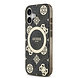 Guess Guess iPhone 17 Back cover case - MagSafe - Peony on 4G Background - Black Guess Guess iPhone 17 Back cover case - MagSafe - Peony on 4G Background - Black