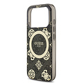Guess Guess iPhone 17 Pro Max/iPhone 18 Pro Max Handyhülle MagSafe Pfingstrosenmotiv auf 4G-Hintergrund - Schwarz