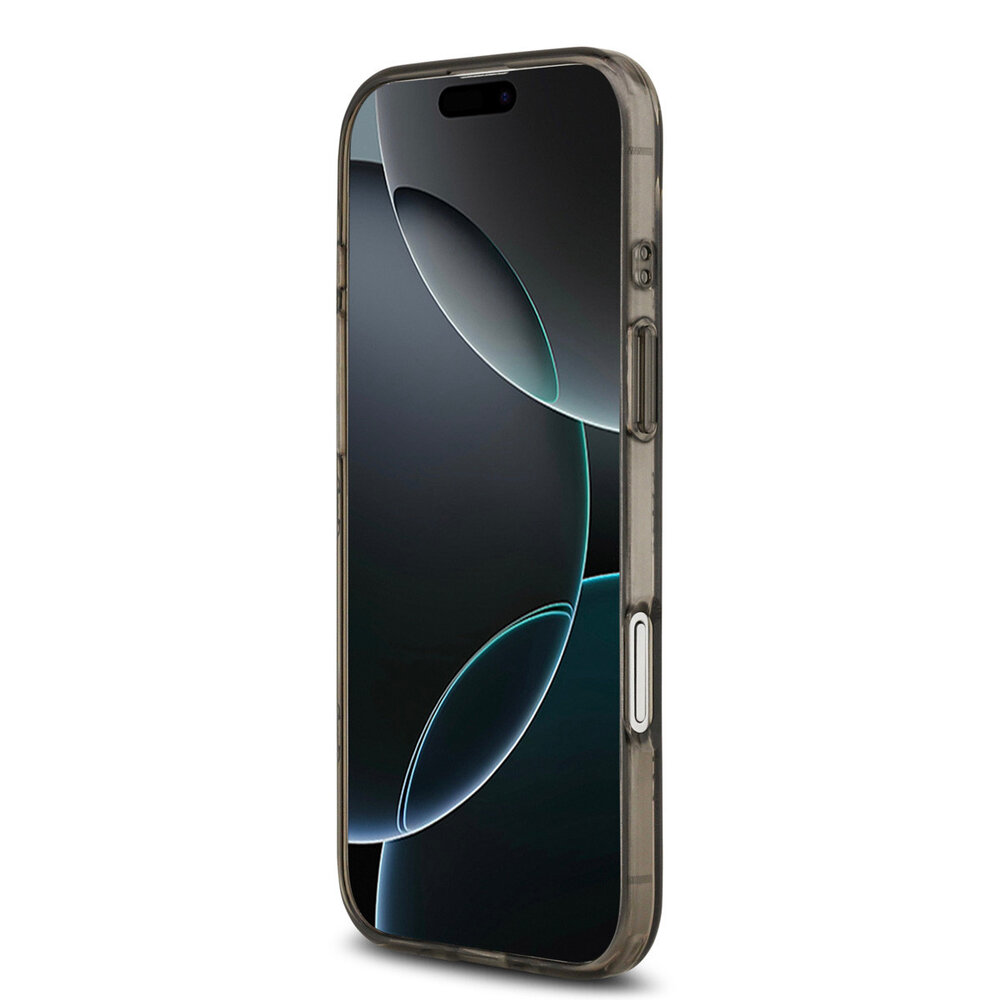 Guess Guess iPhone 17 Air Backcover hoesje - MagSafe - Peony on 4G Background - Zwart Guess Guess iPhone 17 Air Backcover hoesje - MagSafe - Peony on 4G Background - Zwart