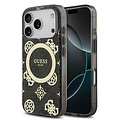 Guess Guess iPhone 17 Pro/iPhone 18 Pro Coque arrière MagSafe Motif pivoine sur fond 4G - Noir
