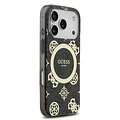 Guess Guess iPhone 17 Pro/iPhone 18 Pro Handyhülle MagSafe Pfingstrosenmotiv auf 4G-Hintergrund - Schwarz