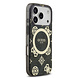 Guess Guess iPhone 17 Pro Backcover hoesje - MagSafe - Peony on 4G Background - Zwart
