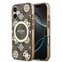 Guess iPhone 17 Backcover hoesje - MagSafe - Peony on 4G Background - Bruin