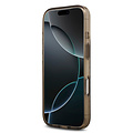 Guess Guess iPhone 17 Pro/iPhone 18 Pro Handyhülle MagSafe Pfingstrosenmotiv auf 4G-Hintergrund - Braun