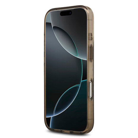 Guess Guess iPhone 17 Pro Back cover case - MagSafe - Peony on 4G Background - Brown