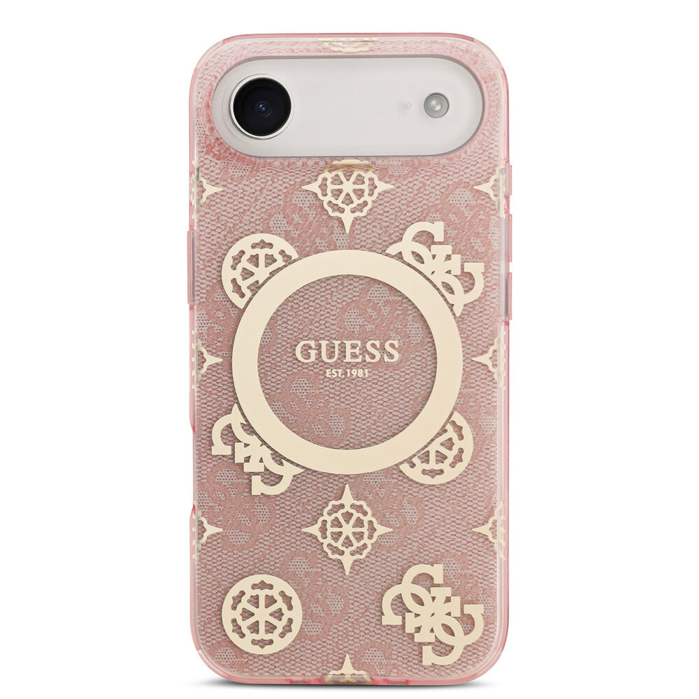 Guess Guess iPhone 17 Air Back cover coque - MagSafe - Peony on 4G Background - Rose