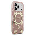 Guess Guess iPhone 17 Pro/iPhone 18 Pro Handyhülle MagSafe Pfingstrosenmotiv auf 4G-Hintergrund - Rosa