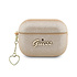 Guess Airpods Pro & Pro 2 Case - Metallic Script - Heart Charm - Gold
