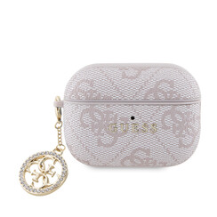 Guess Airpods Pro & Pro 2 Case - 4G - Strass Charm - Roze