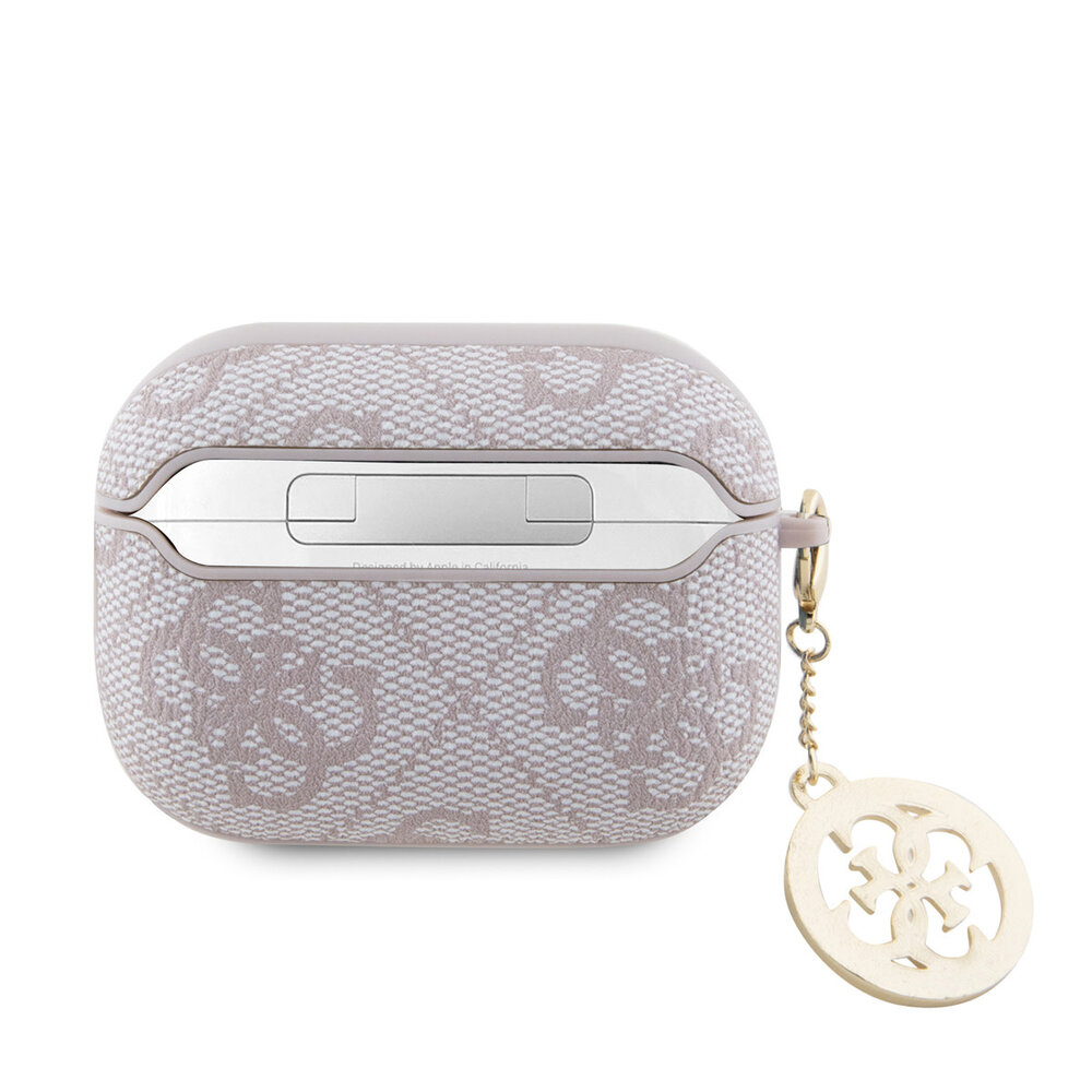 Guess Guess Airpods Pro & Pro 2 Case - 4G - Strass Charm - Pink