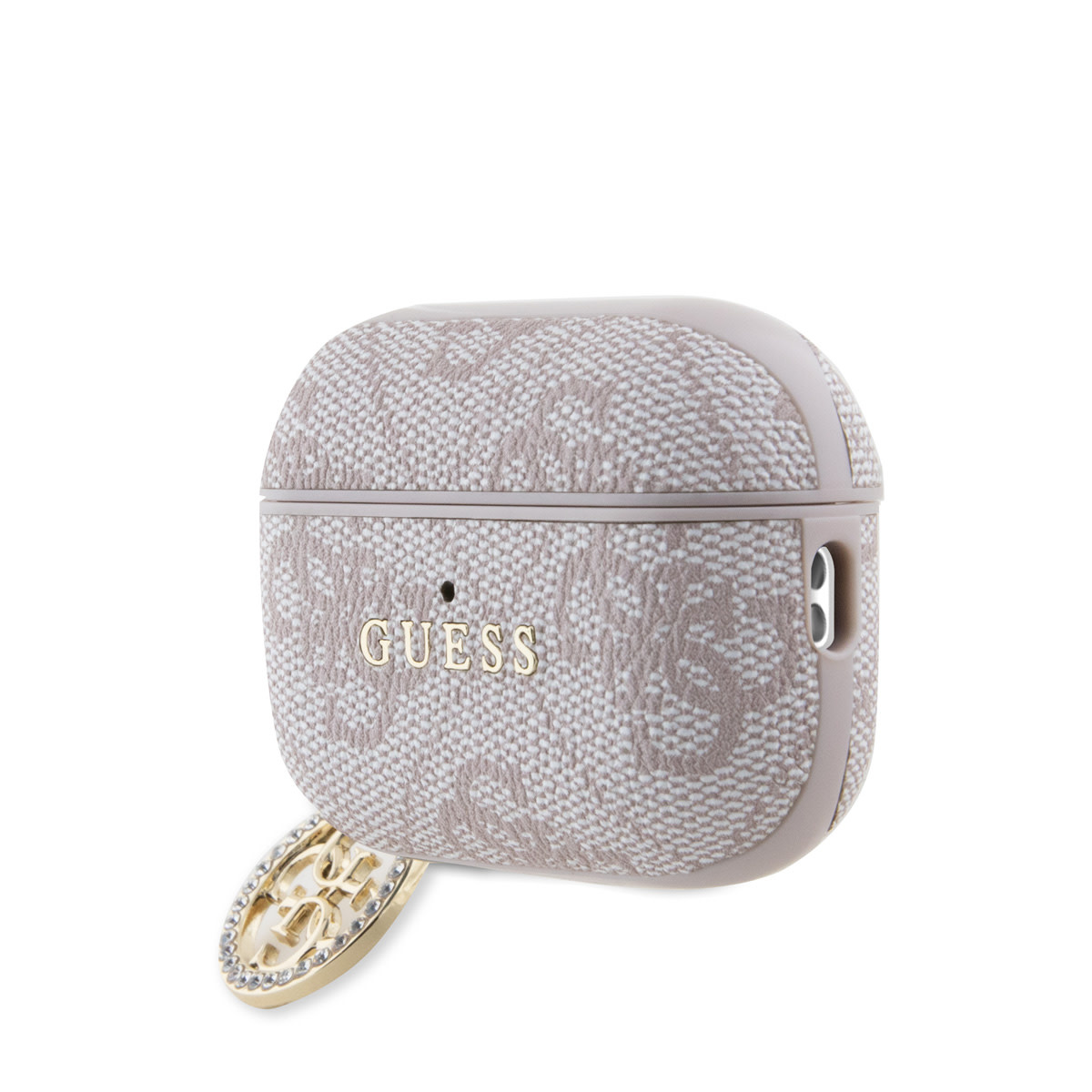 Guess Guess Airpods Pro & Pro 2 Case - 4G - Strass Charm - Roze, foto 3 van 4