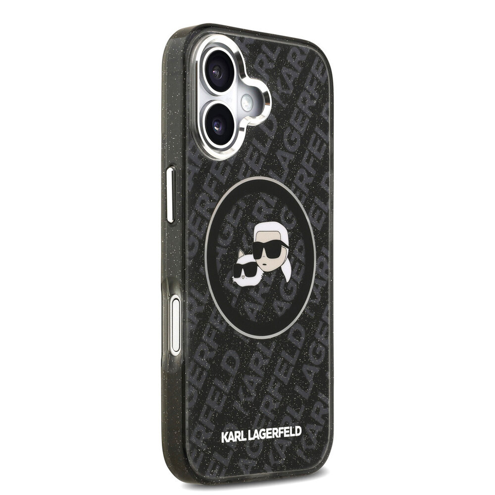 Karl Lagerfeld Karl Lagerfeld iPhone 17 Back-Cover hul - MagSafe - IML Glitter K&C Heads Logo - Schwarz Karl Lagerfeld Karl Lagerfeld iPhone 17 Back-Cover hul - MagSafe - IML Glitter K&C Heads Logo - Schwarz