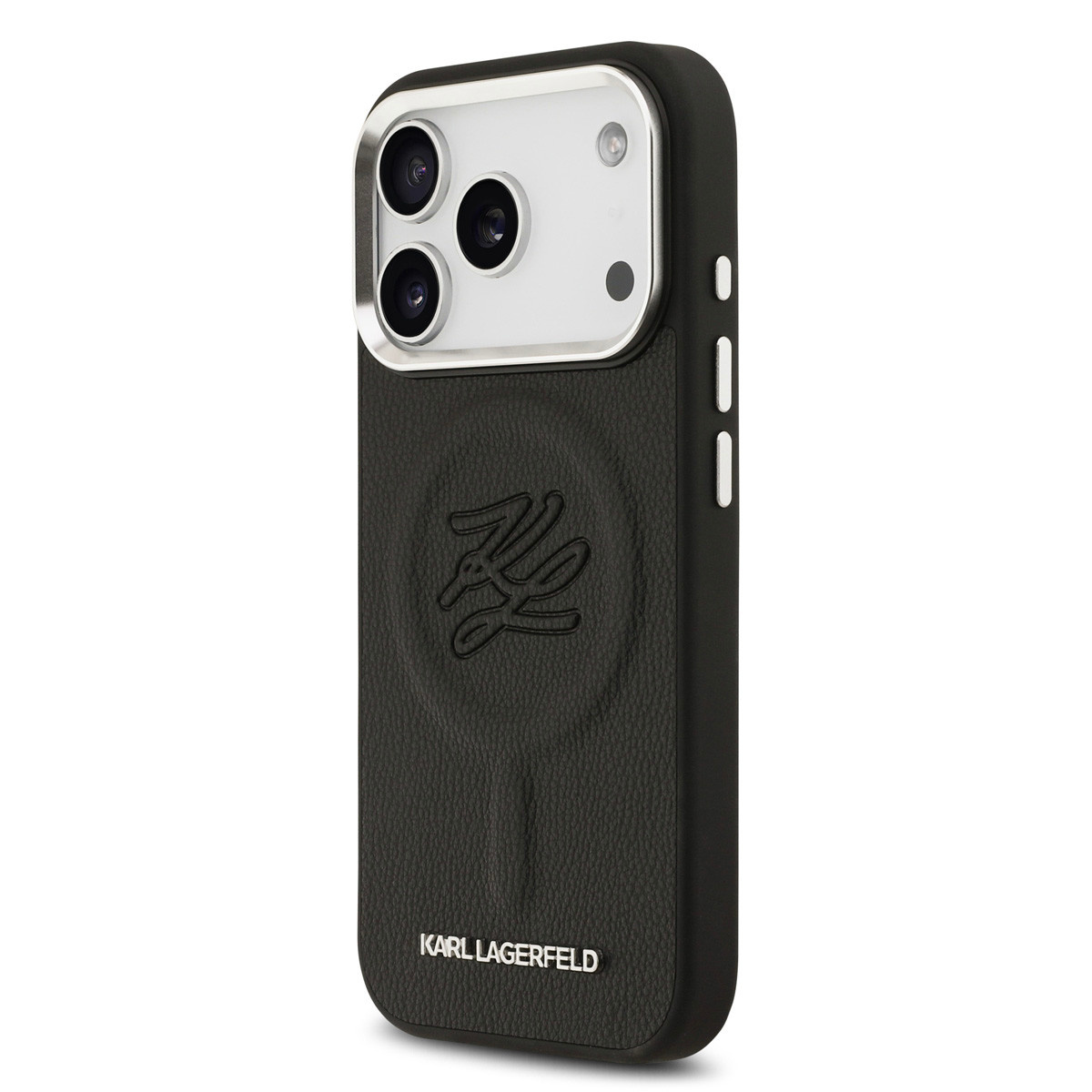 Karl Lagerfeld Karl Lagerfeld iPhone 17 Pro Max Backcover hoesje - MagSafe - Initials - Zwart, foto 2 van 6