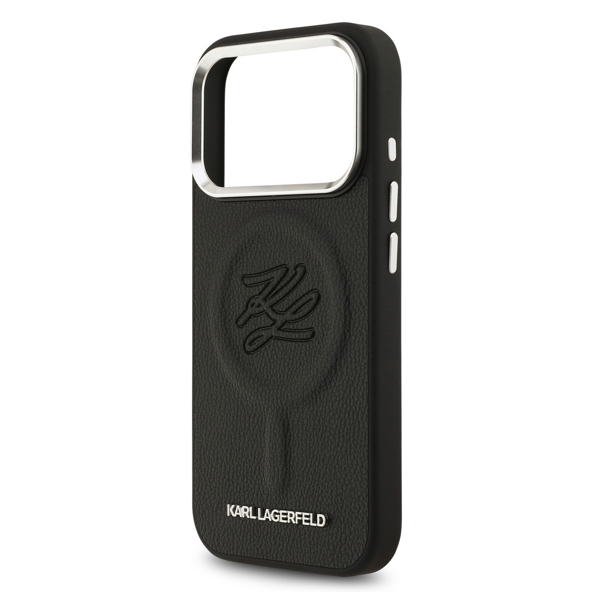 Karl Lagerfeld Karl Lagerfeld iPhone 17 Pro Max Backcover hoesje - MagSafe - Initials - Zwart, foto 5 van 6