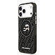 Karl Lagerfeld Karl Lagerfeld iPhone 17 Pro Max Back cover case - MagSafe - IML Glitter K&C Heads Logo - Black