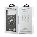 Karl Lagerfeld Karl Lagerfeld iPhone 17 Pro Max/iPhone 18 Pro Max Handyhülle MagSafe IML Glitzer Logo mit Karl-&-Choupette-Köpfen - Schwarz