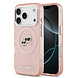 Karl Lagerfeld Karl Lagerfeld iPhone 17 Pro Max Back cover case - MagSafe - IML Glitter K&C Heads Logo - Pink