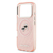 Karl Lagerfeld Karl Lagerfeld iPhone 17 Pro Back cover case - MagSafe - IML Glitter K&C Heads Logo - Pink
