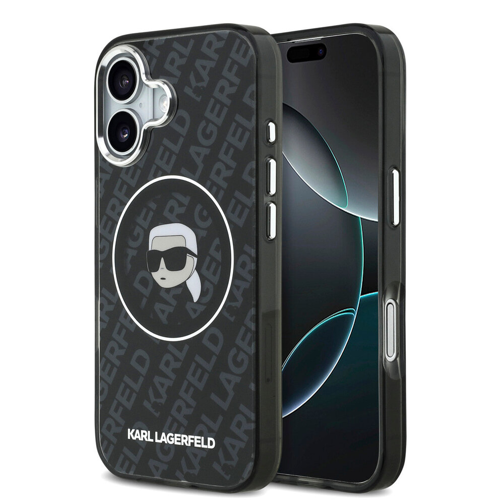 Karl Lagerfeld Karl Lagerfeld iPhone 17 Back-Cover hul - MagSafe - IML Karl Head Logo - Schwarz Karl Lagerfeld Karl Lagerfeld iPhone 17 Back-Cover hul - MagSafe - IML Karl Head Logo - Schwarz