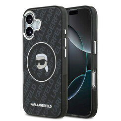 Karl Lagerfeld iPhone 17 Back-Cover hul - MagSafe - IML Karl Head Logo - Schwarz