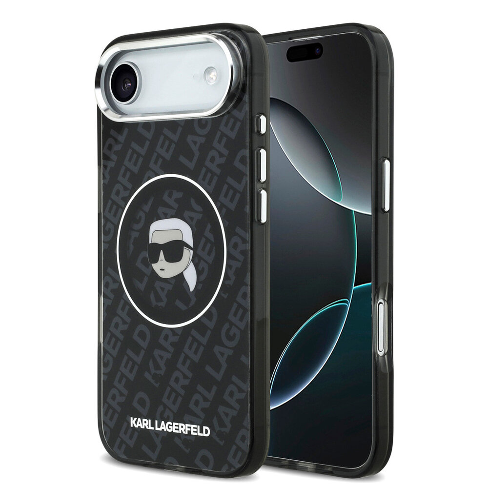 Karl Lagerfeld Karl Lagerfeld iPhone 17 Air Back cover case - MagSafe - IML Karl Head Logo - Black Karl Lagerfeld Karl Lagerfeld iPhone 17 Air Back cover case - MagSafe - IML Karl Head Logo - Black