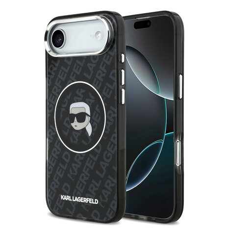 Karl Lagerfeld Karl Lagerfeld iPhone 17 Air Back cover case - MagSafe - IML Karl Head Logo - Black Karl Lagerfeld Karl Lagerfeld iPhone 17 Air Back cover case - MagSafe - IML Karl Head Logo - Black