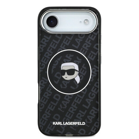 Karl Lagerfeld Karl Lagerfeld iPhone 17 Air Back cover case - MagSafe - IML Karl Head Logo - Black Karl Lagerfeld Karl Lagerfeld iPhone 17 Air Back cover case - MagSafe - IML Karl Head Logo - Black