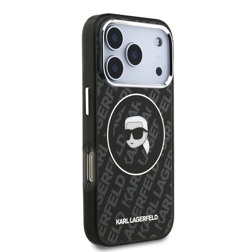 Karl Lagerfeld Karl Lagerfeld iPhone 17 Pro/iPhone 18 Pro Handyhülle MagSafe IML Karl-Kopf-Logo - Schwarz