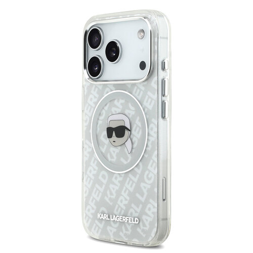 Karl Lagerfeld Karl Lagerfeld iPhone 17 Pro Max/iPhone 18 Pro Max Handyhülle MagSafe IML Karl-Kopf-Logo - Grau