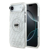 Karl Lagerfeld Karl Lagerfeld iPhone 17 Air Backcover hoesje - MagSafe - IML Karl Head Logo - Grijs